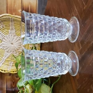 2 Vintage Whitehall Diamond Tumblers